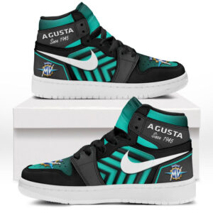 Automobile Fans Gift Air Jordan 1 High, All Over Print Sneakers CAR503090625543-Cyan