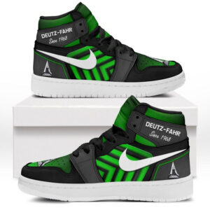 Automobile Fans Gift Air Jordan 1 High, All Over Print Sneakers CAR503090625567-Green
