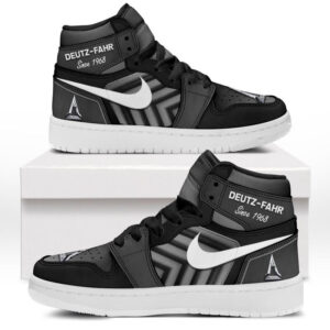 Automobile Fans Gift Air Jordan 1 High, All Over Print Sneakers CAR503090625567-Grey