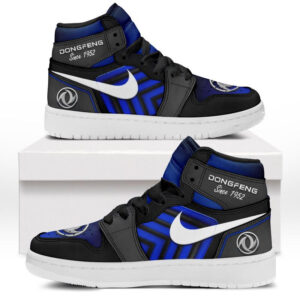 Automobile Fans Gift Air Jordan 1 High, All Over Print Sneakers CAR503090625568-Blue