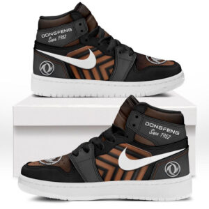 Automobile Fans Gift Air Jordan 1 High, All Over Print Sneakers CAR503090625568-Brown