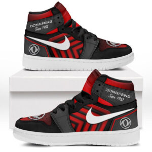 Automobile Fans Gift Air Jordan 1 High, All Over Print Sneakers CAR503090625568-Red