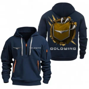 Automobile Fans Gift Hoodie Half Zipper, Hoodie Exclusive Logo CAR504090825804-Navy