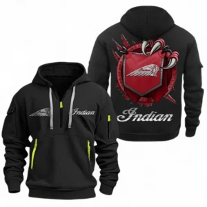Automobile Fans Gift Hoodie Half Zipper, Hoodie Exclusive Logo CAR504090825807-Black