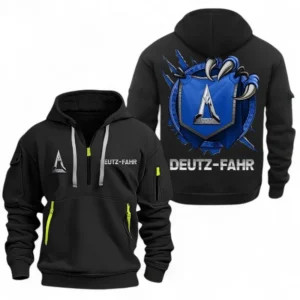Automobile Fans Gift Hoodie Half Zipper, Hoodie Exclusive Logo CAR504090825908-Black