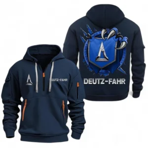 Automobile Fans Gift Hoodie Half Zipper, Hoodie Exclusive Logo CAR504090825908-Navy