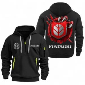 Automobile Fans Gift Hoodie Half Zipper, Hoodie Exclusive Logo CAR504090825912-Black