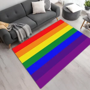 Printed Colorful Rainbow Area Rug CLE05090425003