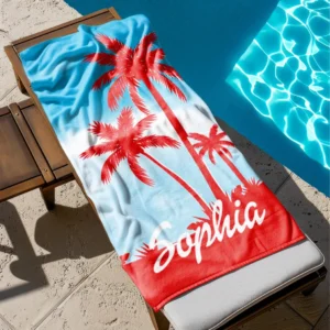 Palm Tree Personalized Beach Towel CLE30090325667