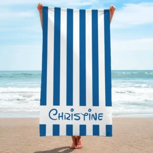 Blue Striped Beach Towel CLE30090325669