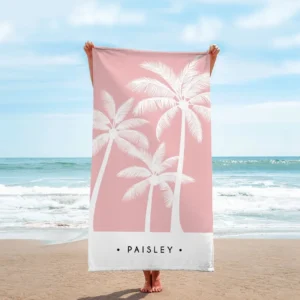 Palm Tree Personalized Beach Towel CLE30090325670