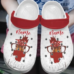 Chicken Clog Red Polka Dot Chicken Crocs Classic Clogs CLE00090325341