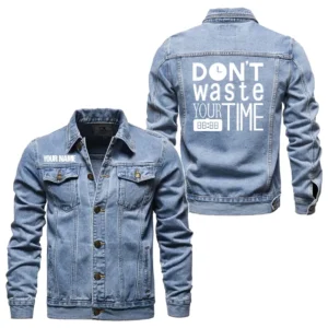 Denim Jacket Don't Waste Your Time CLE01090425221 - Light Blue