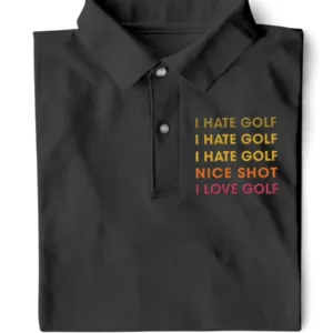 I Love Golf Classic Polo Shirt 2D Print CLE14090325559