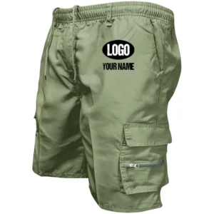 Custom Workwear Casual Shorts CLE05090425053 - Green